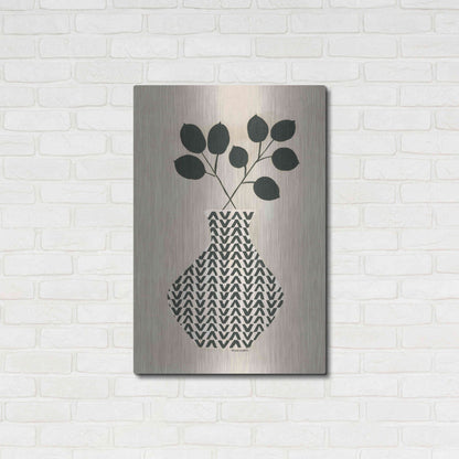 Luxe Metal Art 'Vadim Vase' by Megan Galante, Metal Wall Art,24x36