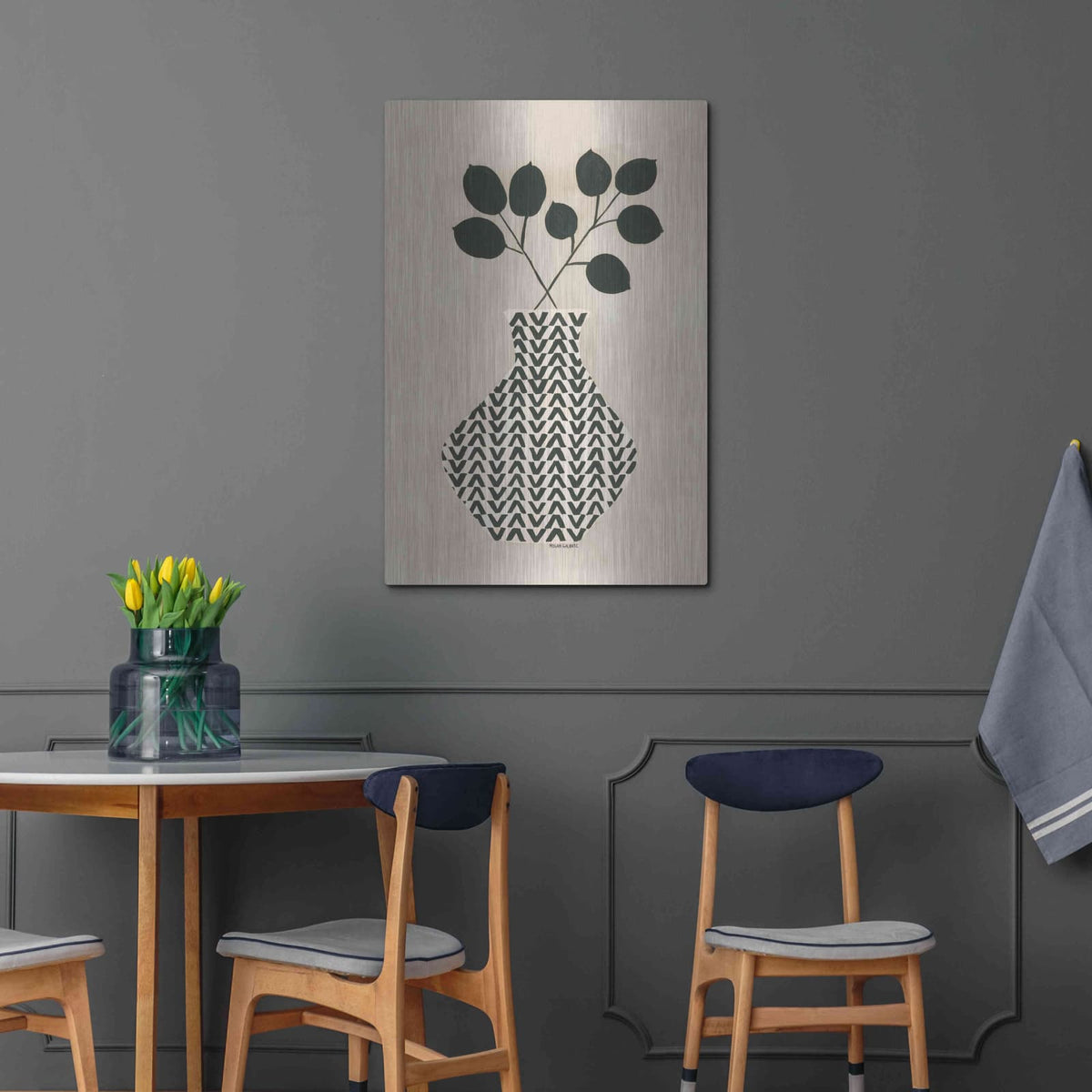 'Vadim Vase' by Megan Galante – Metal Wall Art, 24x36 room view