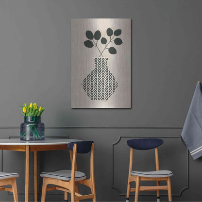 Luxe Metal Art 'Vadim Vase' by Megan Galante, Metal Wall Art,24x36