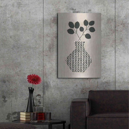 Luxe Metal Art 'Vadim Vase' by Megan Galante, Metal Wall Art,24x36