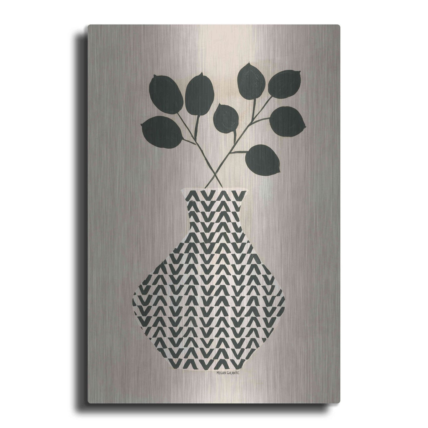 'Vadim Vase' by Megan Galante, Metal Wall Art