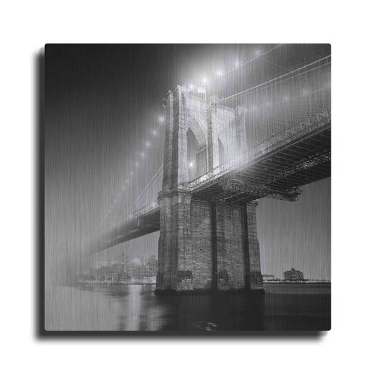 Luxe Metal Art 'Brooklyn Bridge' by Adam Garelick, Metal Wall Art