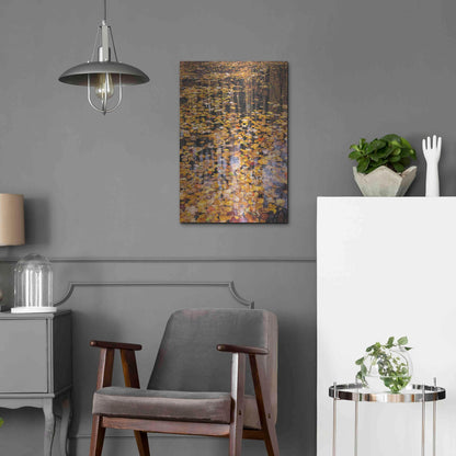 Luxe Metal Art 'Autumn Detail' by John Gavrilis, Metal Wall Art,16x24