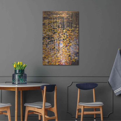 Luxe Metal Art 'Autumn Detail' by John Gavrilis, Metal Wall Art,24x36