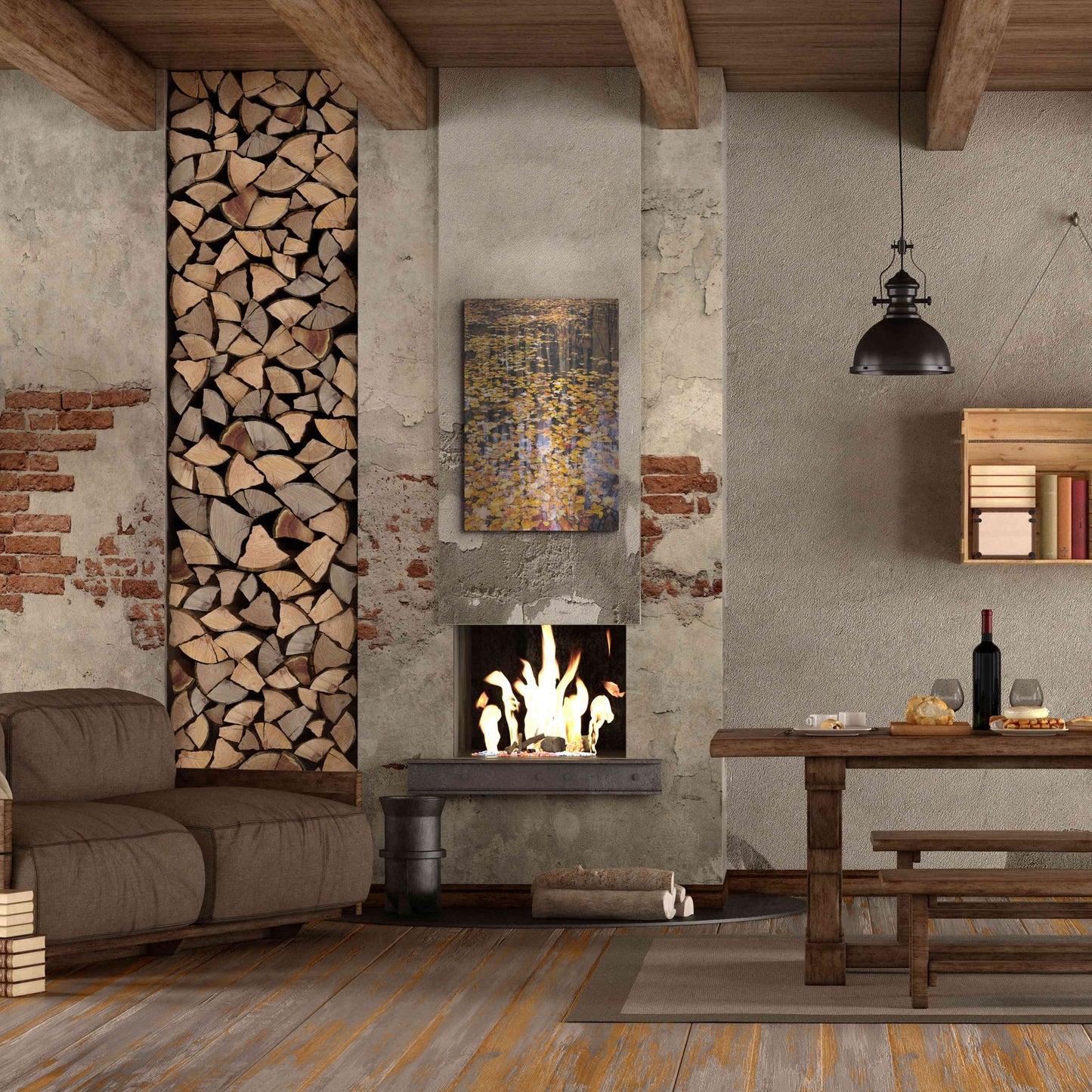 Luxe Metal Art 'Autumn Detail' by John Gavrilis, Metal Wall Art,24x36