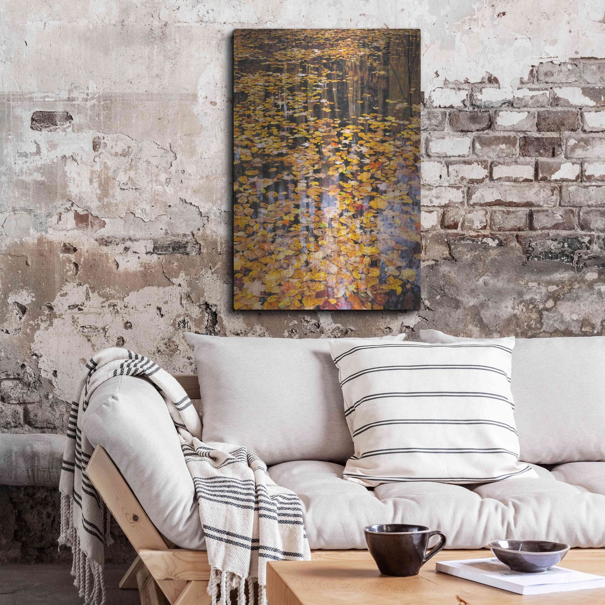 Luxe Metal Art 'Autumn Detail' by John Gavrilis, Metal Wall Art,24x36