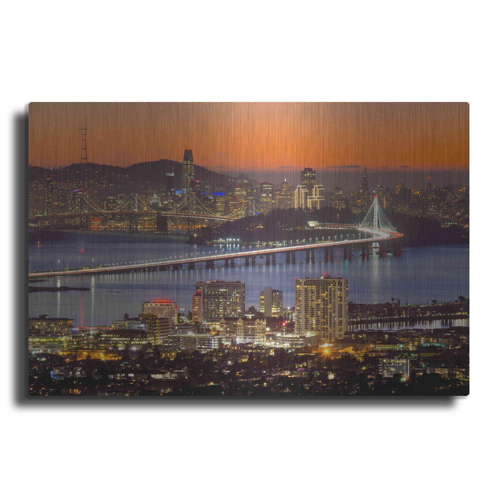 'Bay Bridge from Berkeley' by John Gavrilis – Metal Wall Art