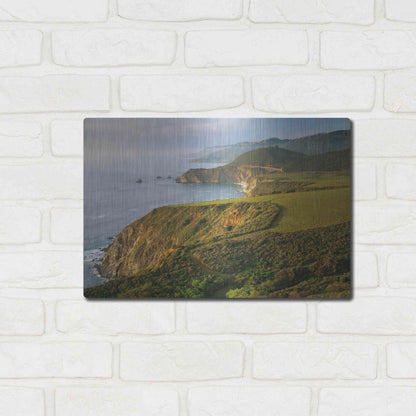 Luxe Metal Art 'Bixby Bridge' by John Gavrilis, Metal Wall Art,16x12