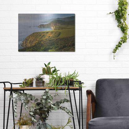 Luxe Metal Art 'Bixby Bridge' by John Gavrilis, Metal Wall Art,16x12