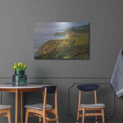 Luxe Metal Art 'Bixby Bridge' by John Gavrilis, Metal Wall Art,36x24