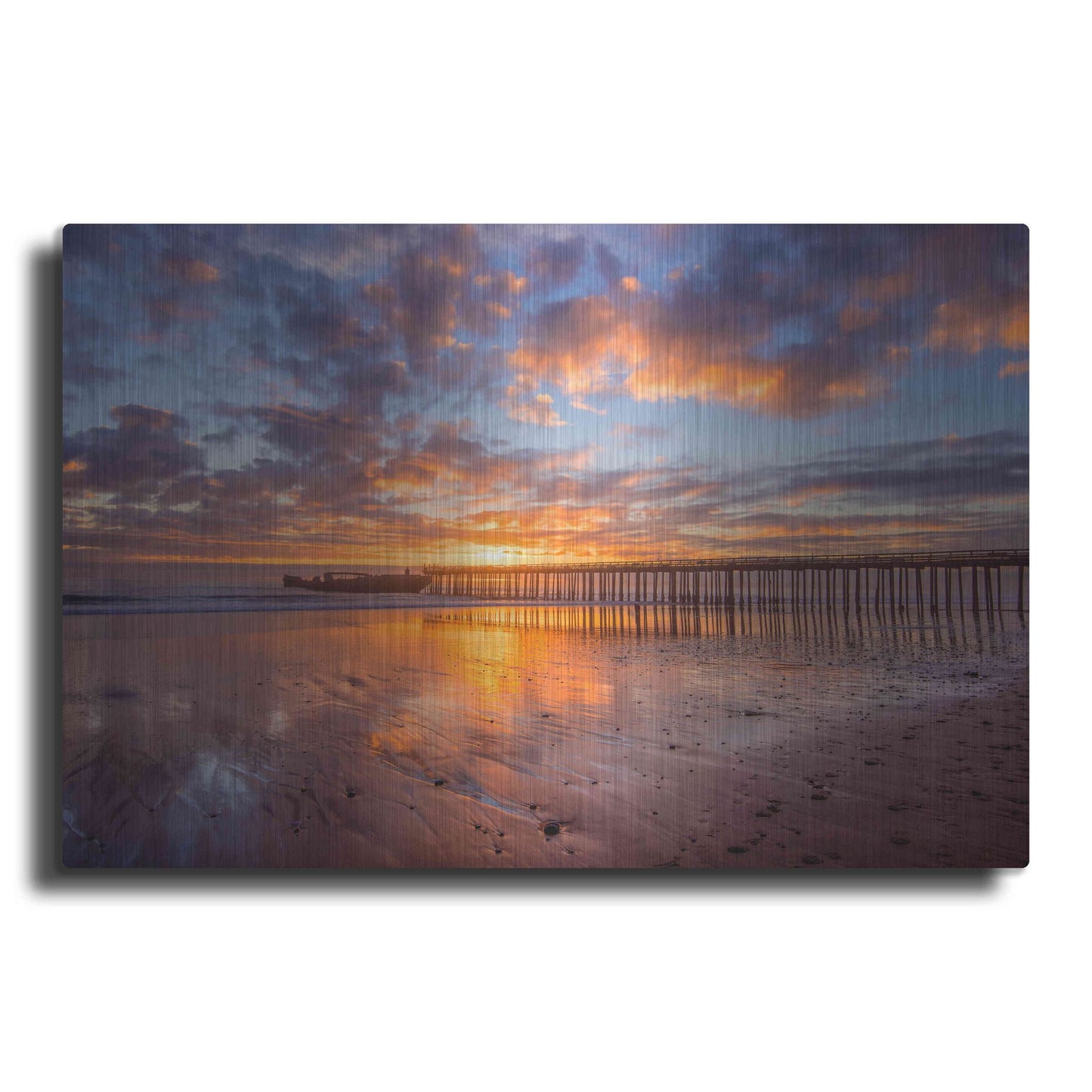 'Cement Ship Sunset' by John Gavrilis, Metal Wall Art