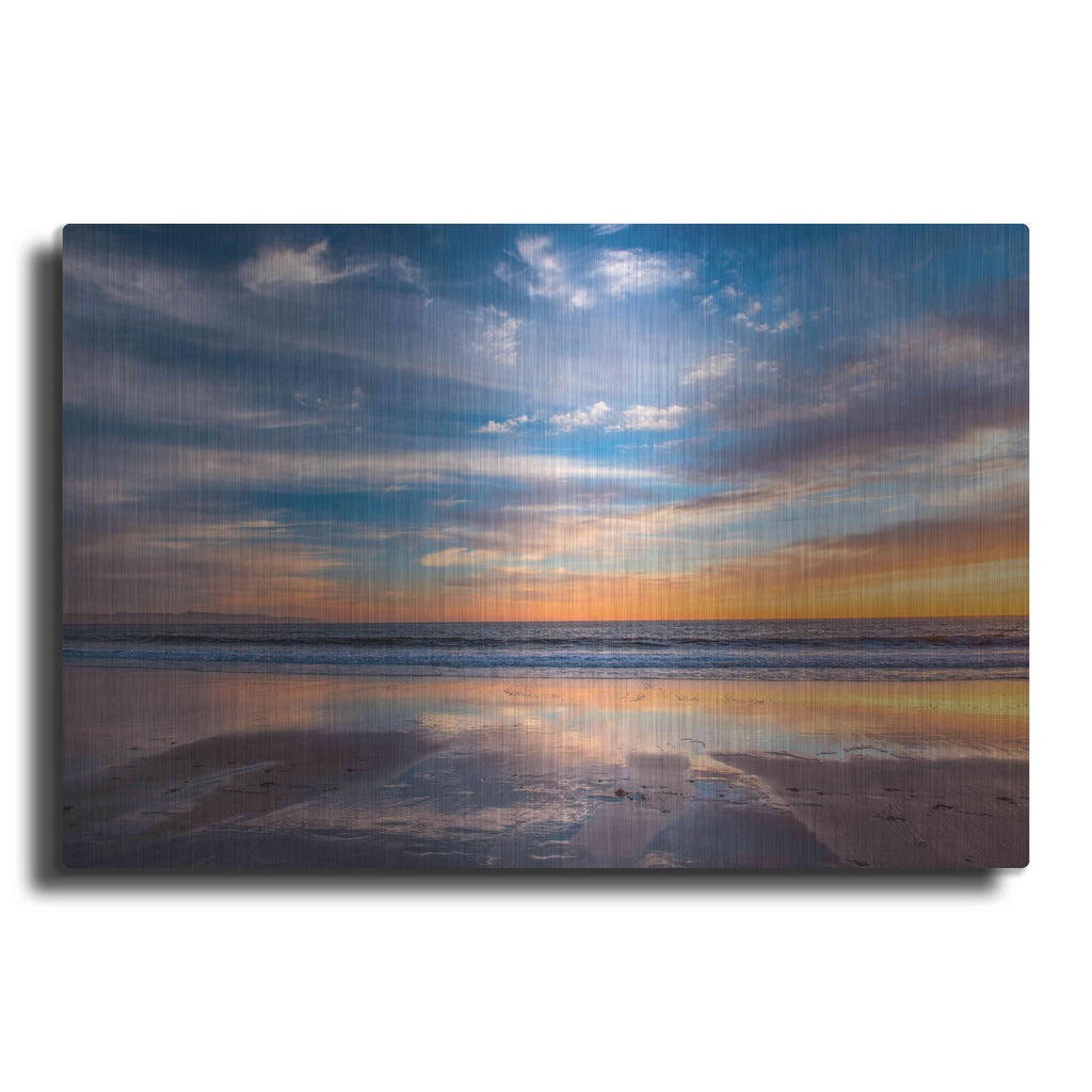 'Cloud Reflections Twin Lakes Beach' by John Gavrilis – Metal Wall Art