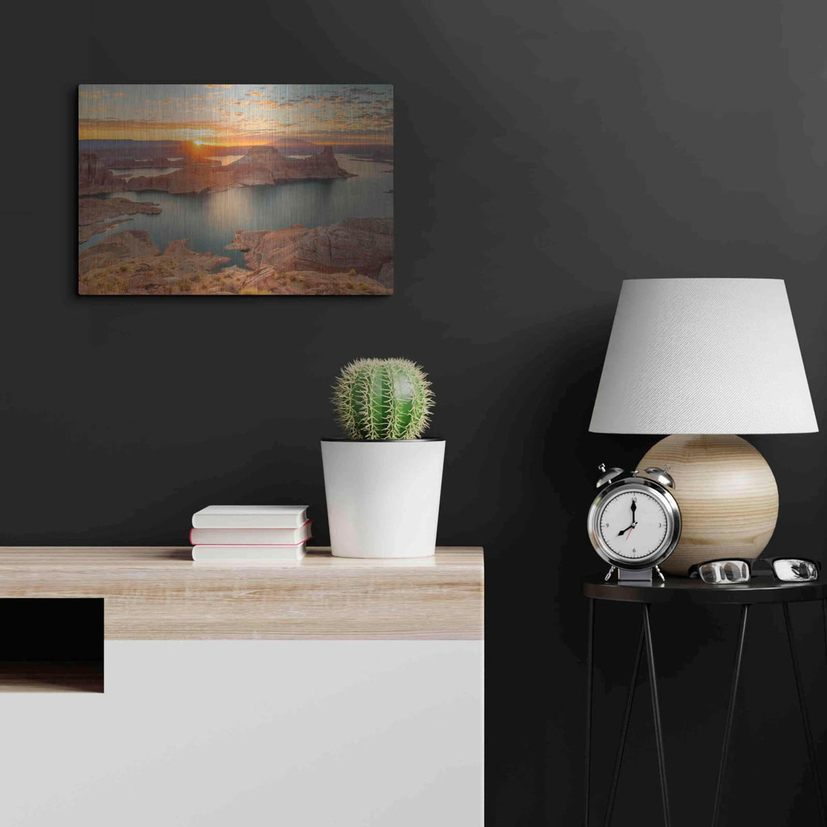 'Gunsight Sunrise' by John Gavrilis – Metal Wall Art, 24x16 room view