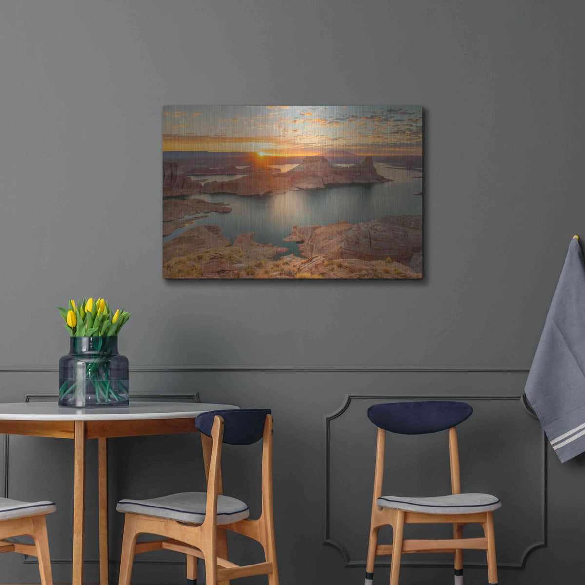'Gunsight Sunrise' by John Gavrilis – Metal Wall Art, 36x24 room view