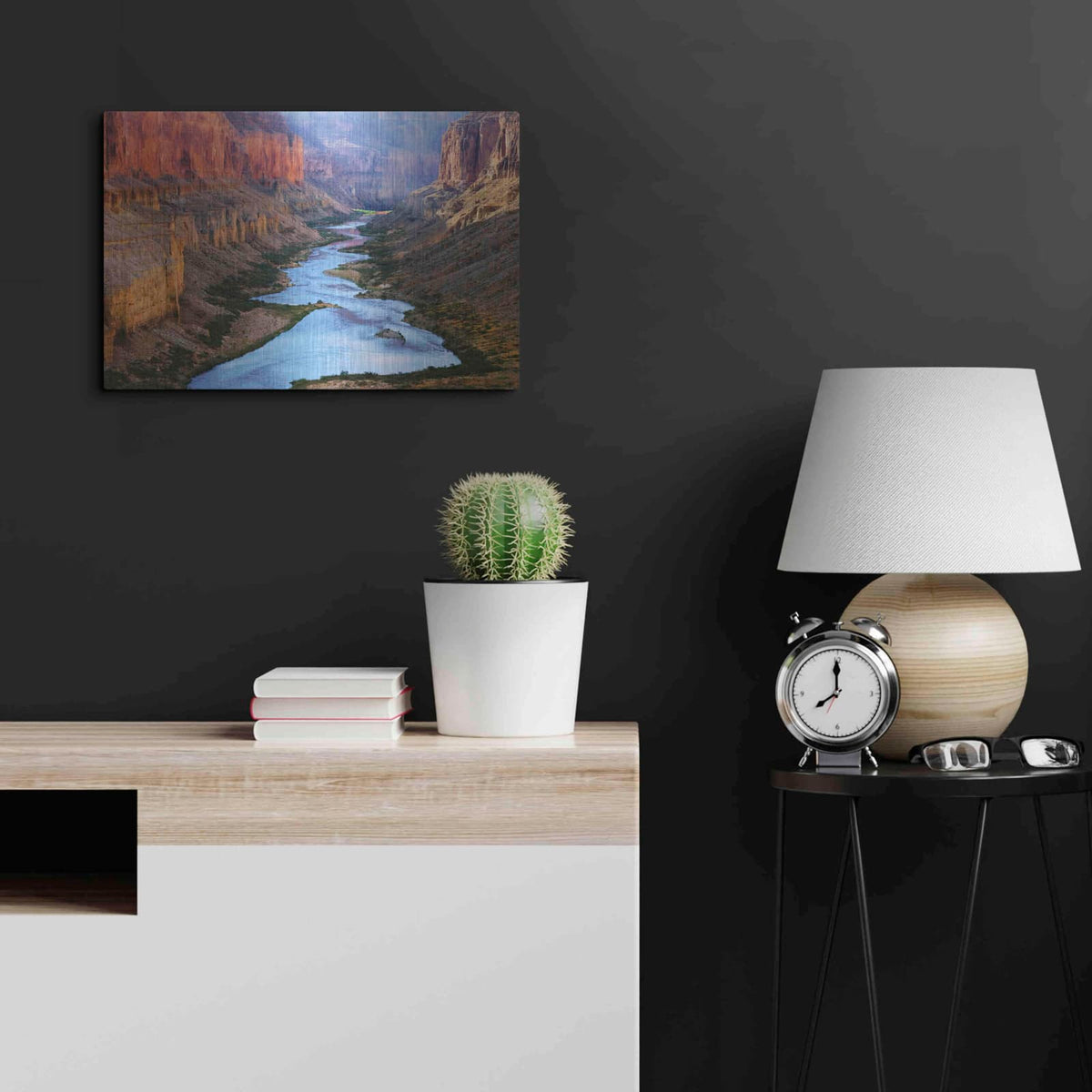 'Mile 52 Colorado River' by John Gavrilis – Metal Wall Art, 24x16 room view