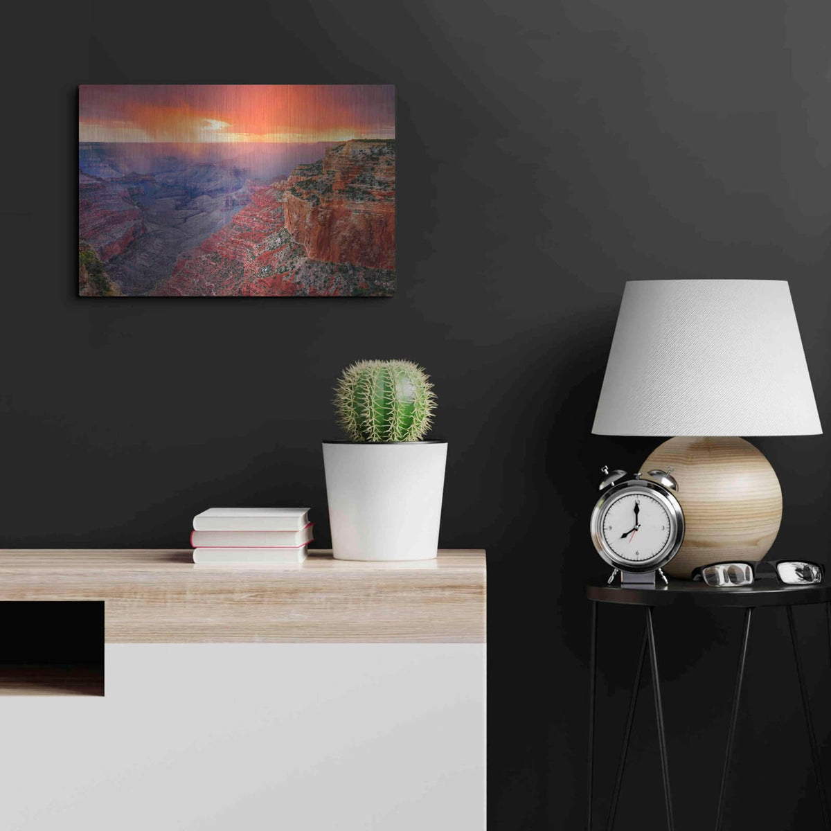 'Monsoon Sunset' by John Gavrilis – Metal Wall Art, 24x16 room view