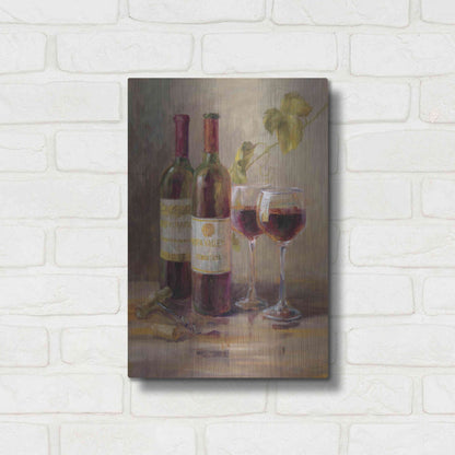 Luxe Metal Art 'Opening the Wine I' by Danhui Nai, Metal Wall Art,12x16