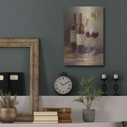 Luxe Metal Art 'Opening the Wine I' by Danhui Nai, Metal Wall Art,12x16