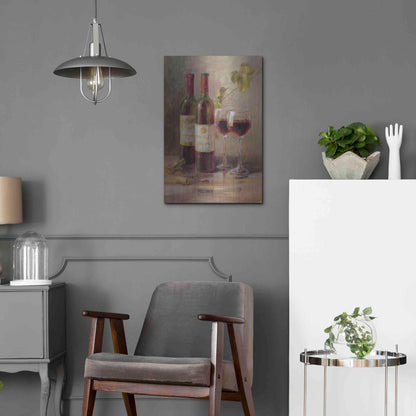 Luxe Metal Art 'Opening the Wine I' by Danhui Nai, Metal Wall Art,16x24