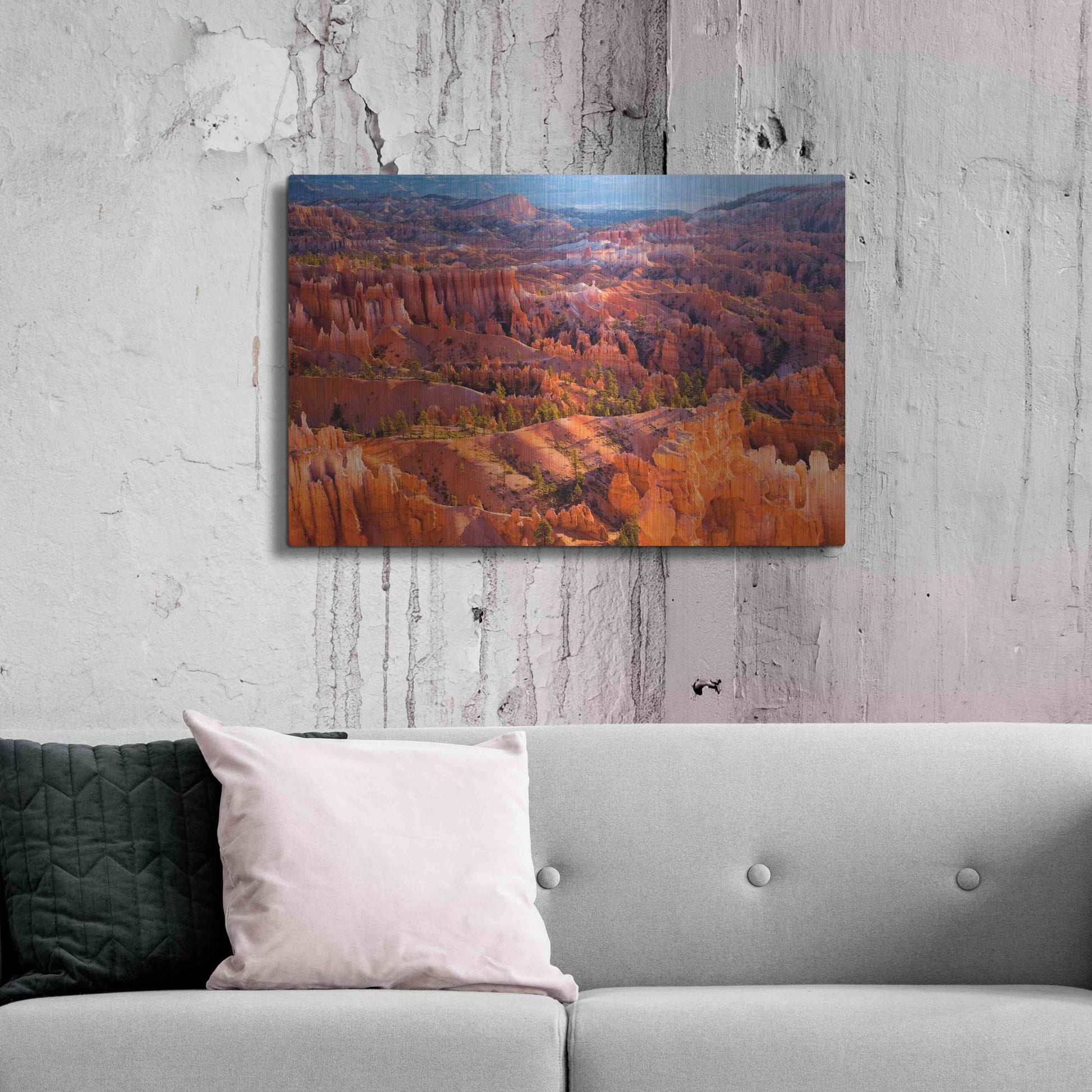 Luxe Metal Art 'Morning Light' by John Gavrilis, Metal Wall Art,36x24