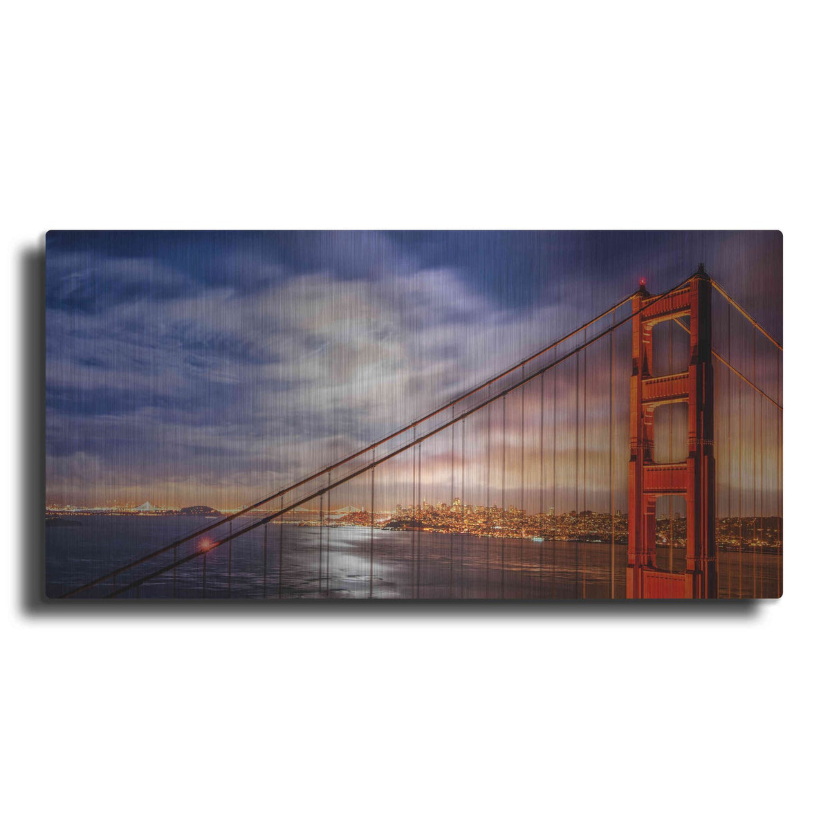 'N. Tower Panorama - GG Bridge' by John Gavrilis, Metal Wall Art