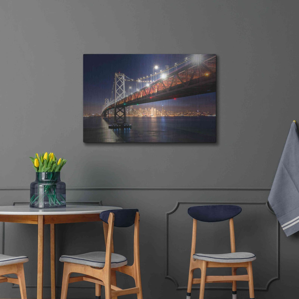 'Under The Bay Bridge' by John Gavrilis – Metal Wall Art, 36x24 room view