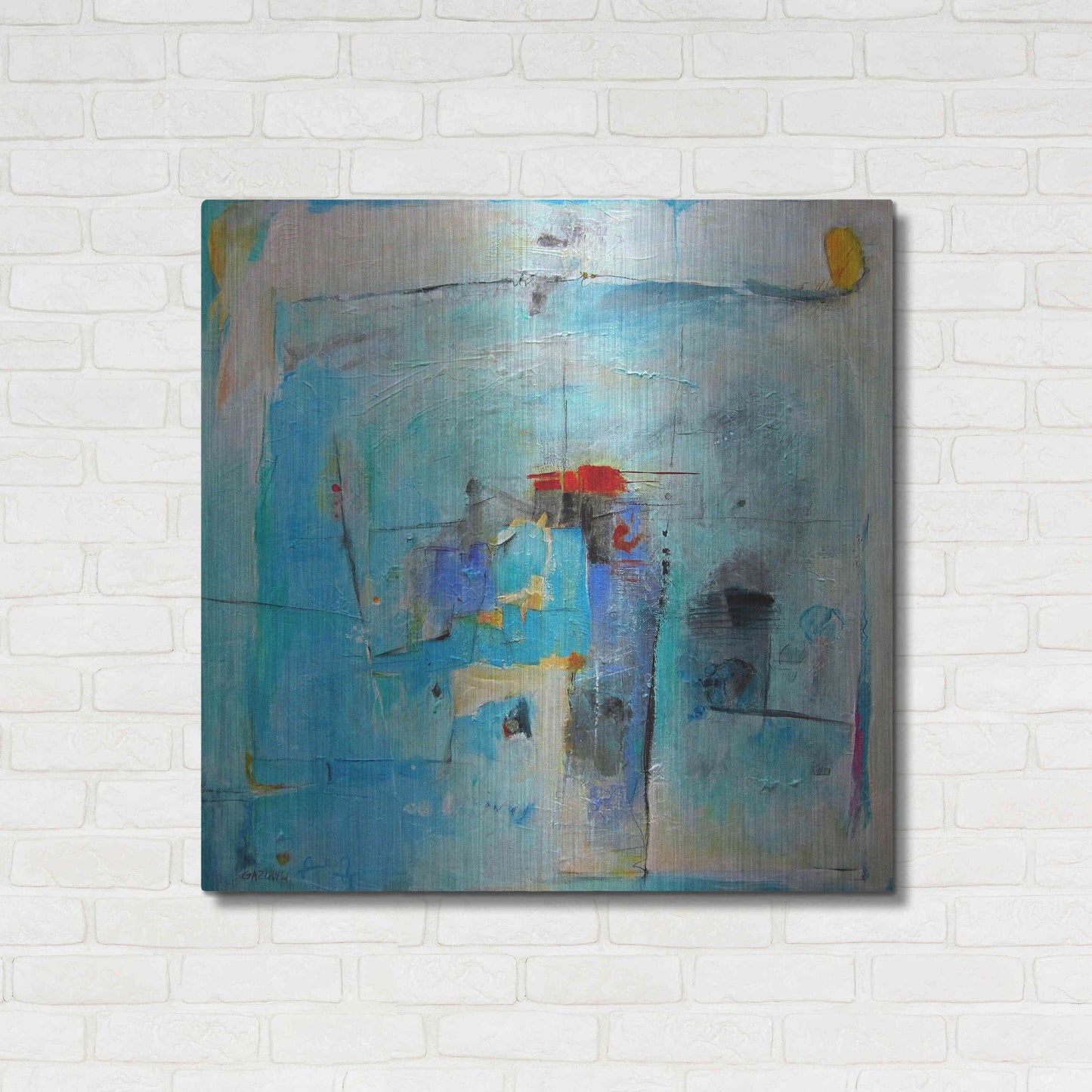 Luxe Metal Art 'Assembly Required' by Dorothy Gaziano, Metal Wall Art,36x36