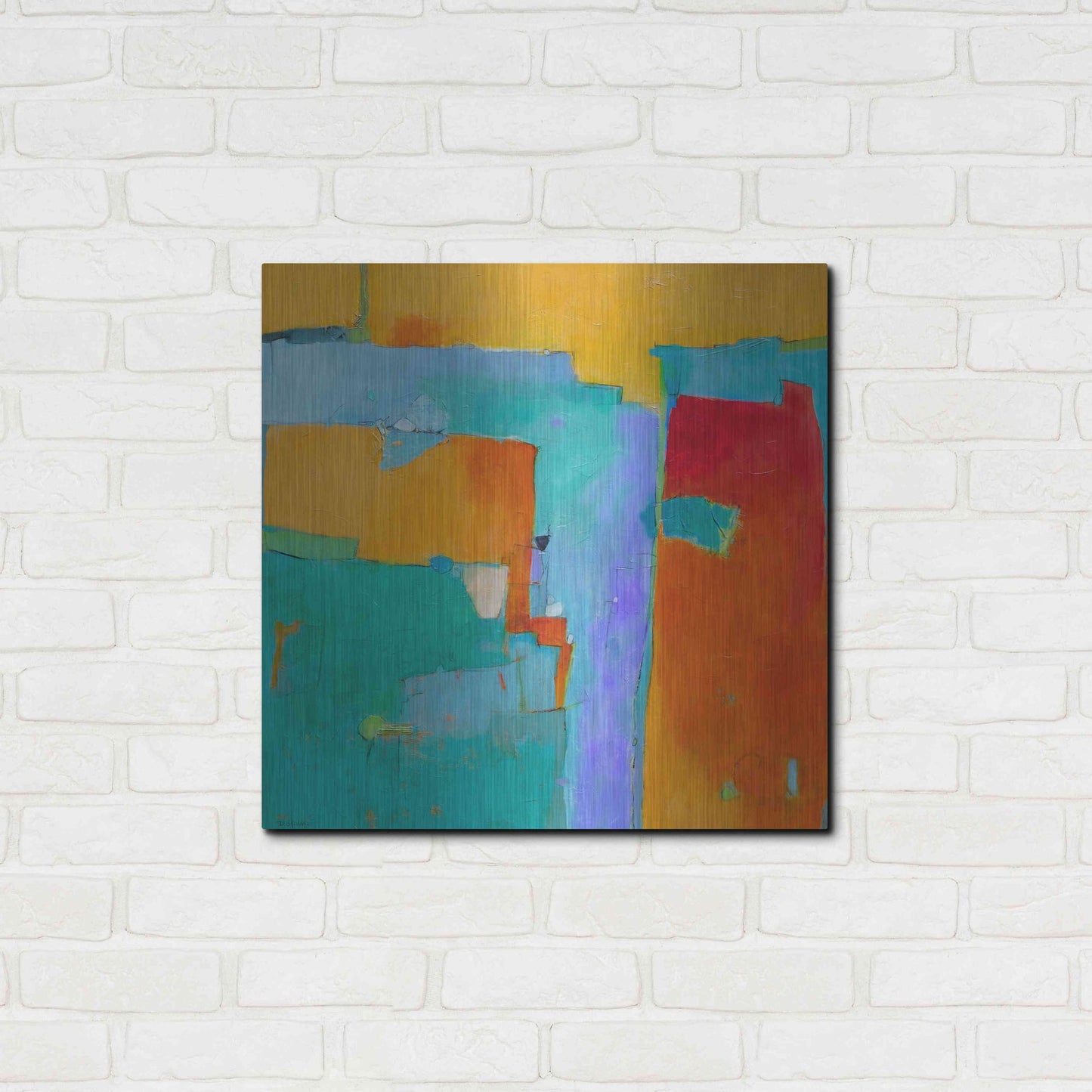 Luxe Metal Art 'Shades of a City' by Dorothy Gaziano, Metal Wall Art,24x24