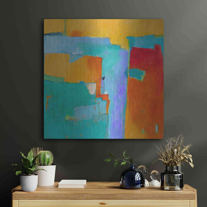 Luxe Metal Art 'Shades of a City' by Dorothy Gaziano, Metal Wall Art,24x24