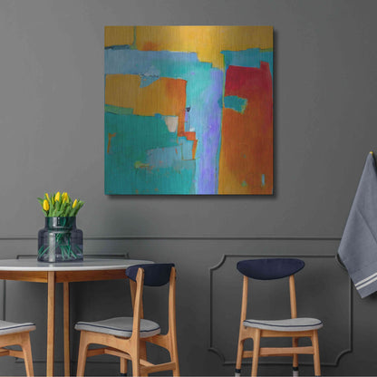 Luxe Metal Art 'Shades of a City' by Dorothy Gaziano, Metal Wall Art,36x36