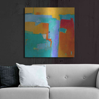 Luxe Metal Art 'Shades of a City' by Dorothy Gaziano, Metal Wall Art,36x36