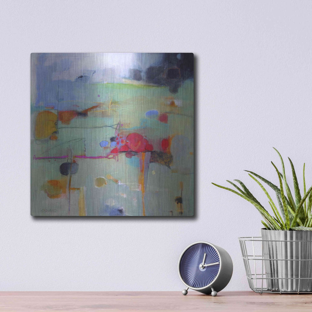 Luxe Metal Art 'The In-Between' by Dorothy Gaziano, Metal Wall Art,12x12