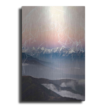 Luxe Metal Art 'Geo Mountain' by GeoMania, Metal Wall Art