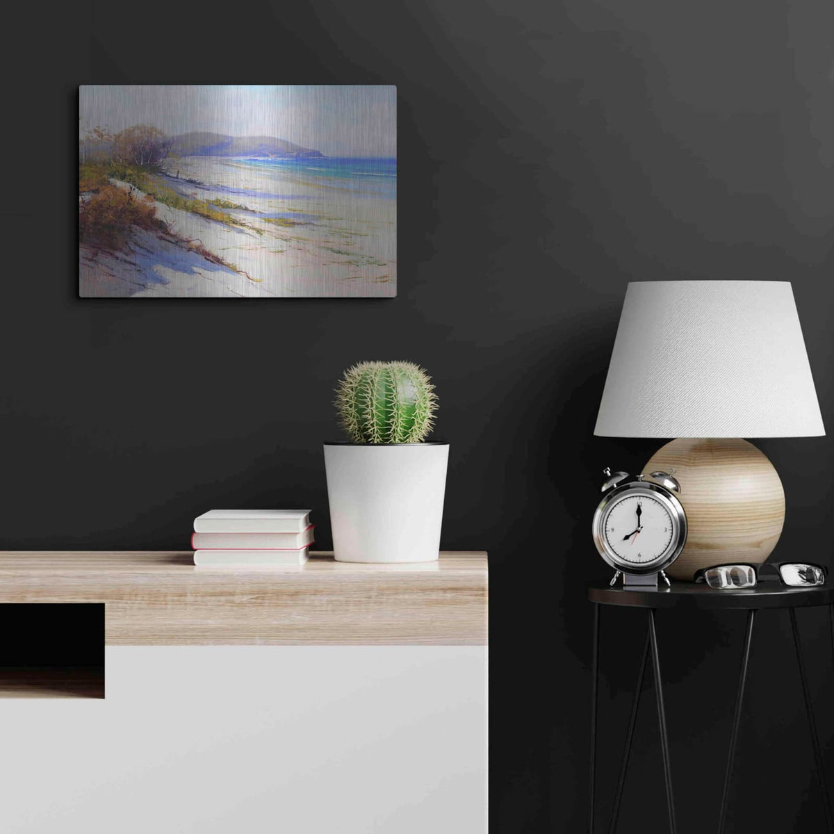 'Port Stephans Beach Sands' by Graham Gercken – Metal Wall Art, 24x16 room view