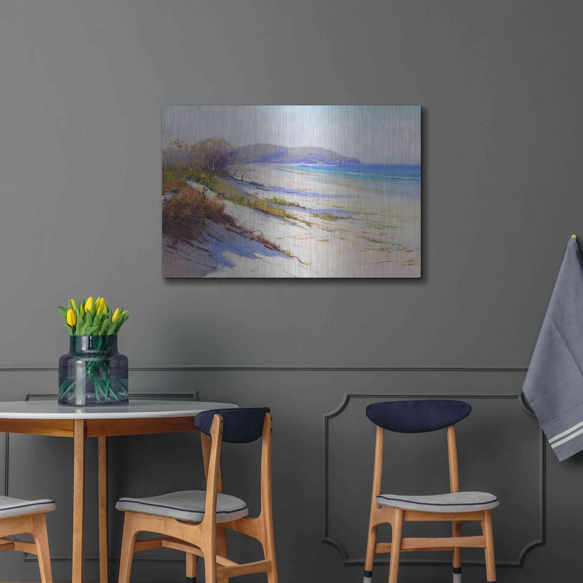 'Port Stephans Beach Sands' by Graham Gercken – Metal Wall Art, 36x24 room view