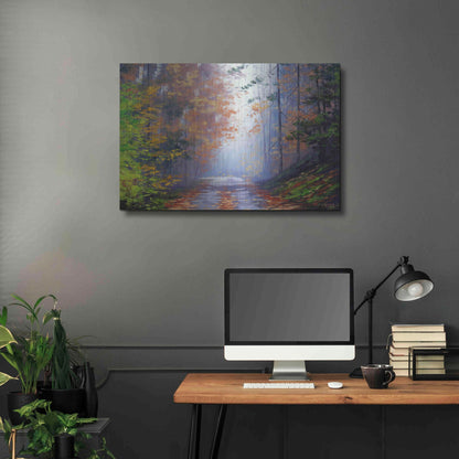 Luxe Metal Art 'Autumn Forest' by Graham Gercken, Metal Wall Art,36x24