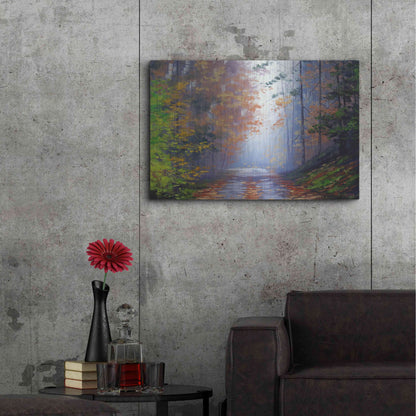 Luxe Metal Art 'Autumn Forest' by Graham Gercken, Metal Wall Art,36x24