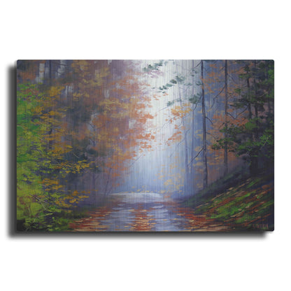 Luxe Metal Art 'Autumn Forest' by Graham Gercken, Metal Wall Art