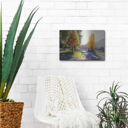 Luxe Metal Art 'Autumn Light' by Graham Gercken, Metal Wall Art,16x12