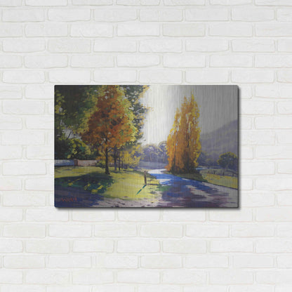 Luxe Metal Art 'Autumn Light' by Graham Gercken, Metal Wall Art,36x24