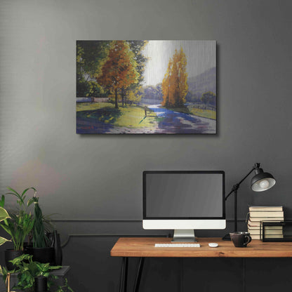 Luxe Metal Art 'Autumn Light' by Graham Gercken, Metal Wall Art,36x24