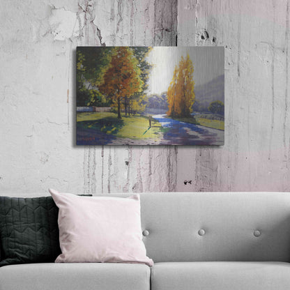 Luxe Metal Art 'Autumn Light' by Graham Gercken, Metal Wall Art,36x24