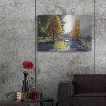 Luxe Metal Art 'Autumn Light' by Graham Gercken, Metal Wall Art,36x24