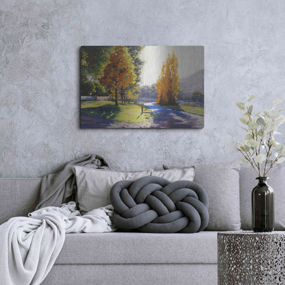 Luxe Metal Art 'Autumn Light' by Graham Gercken, Metal Wall Art,36x24