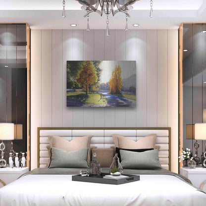 Luxe Metal Art 'Autumn Light' by Graham Gercken, Metal Wall Art,36x24