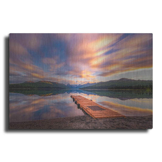 Luxe Metal Art 'Alaska Lodge' by Bruce Getty, Metal Wall Art