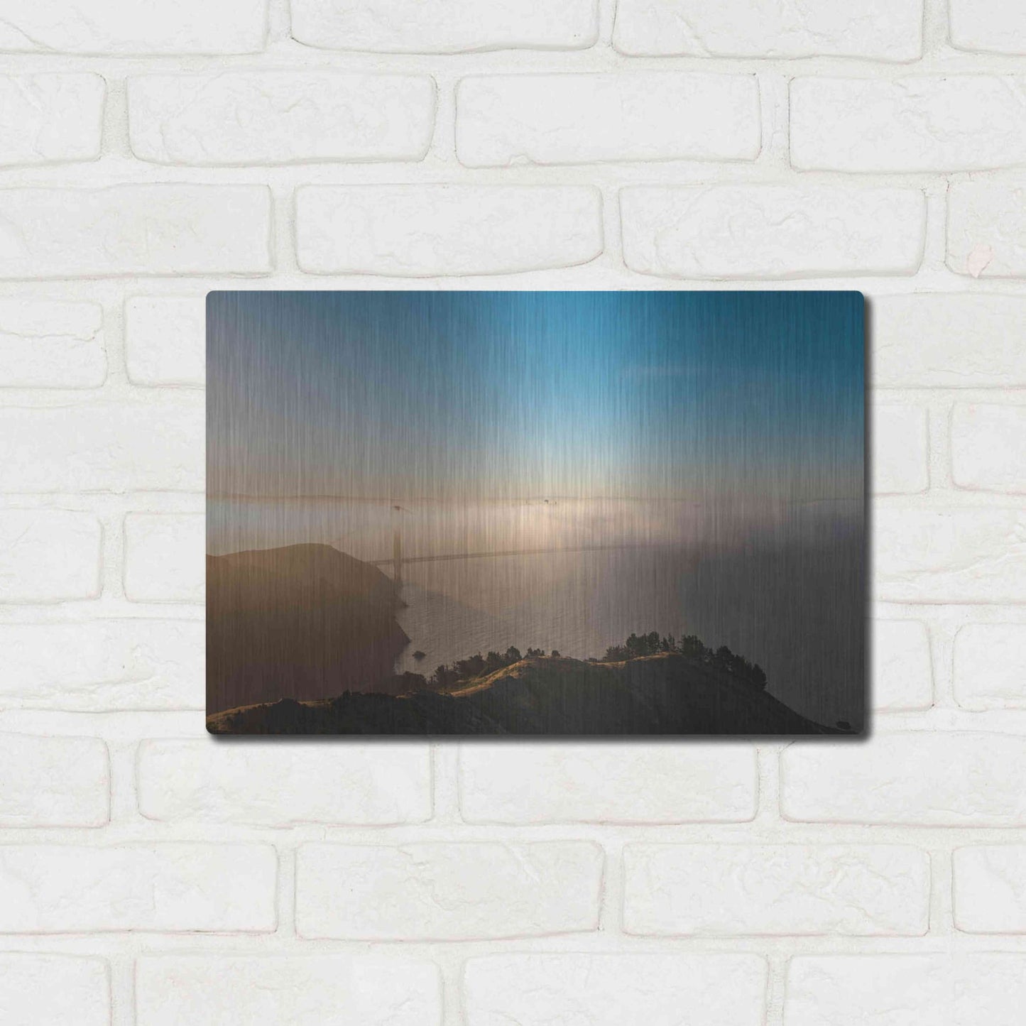 Luxe Metal Art 'Amazing Light' by Bruce Getty, Metal Wall Art,16x12