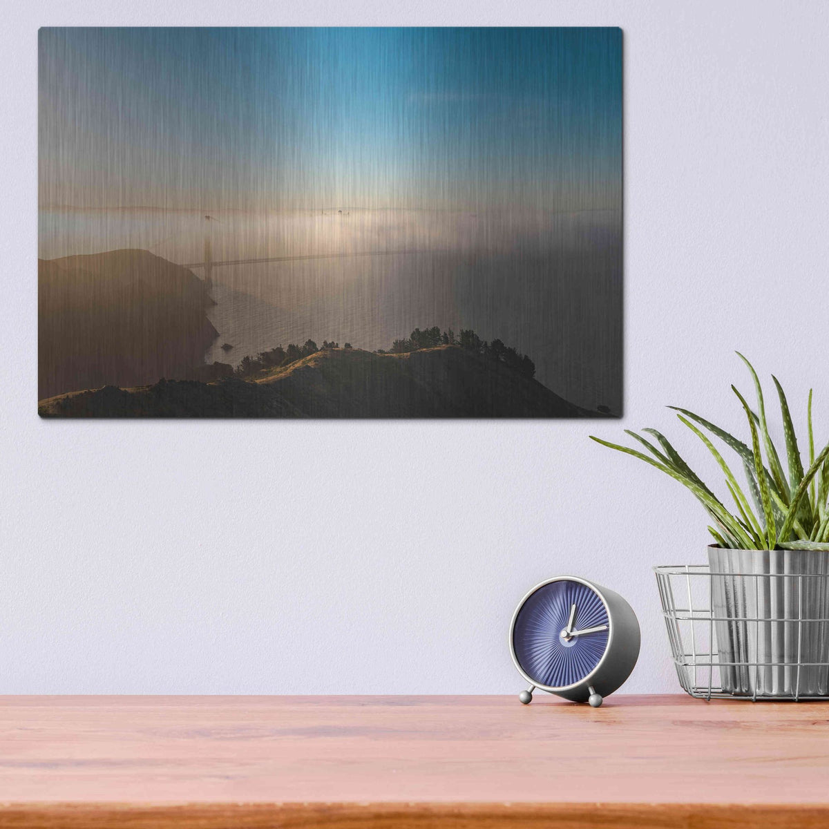 Luxe Metal Art 'Amazing Light' by Bruce Getty, Metal Wall Art,16x12