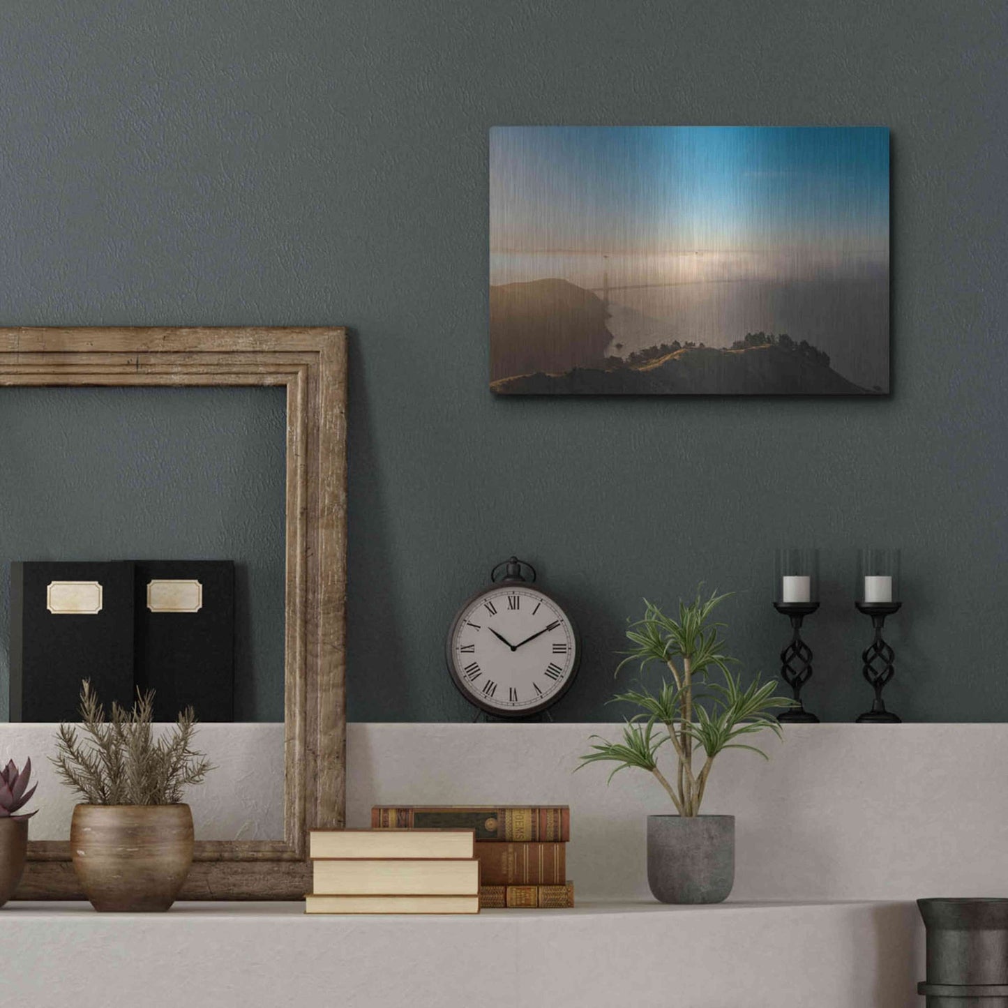 Luxe Metal Art 'Amazing Light' by Bruce Getty, Metal Wall Art,16x12