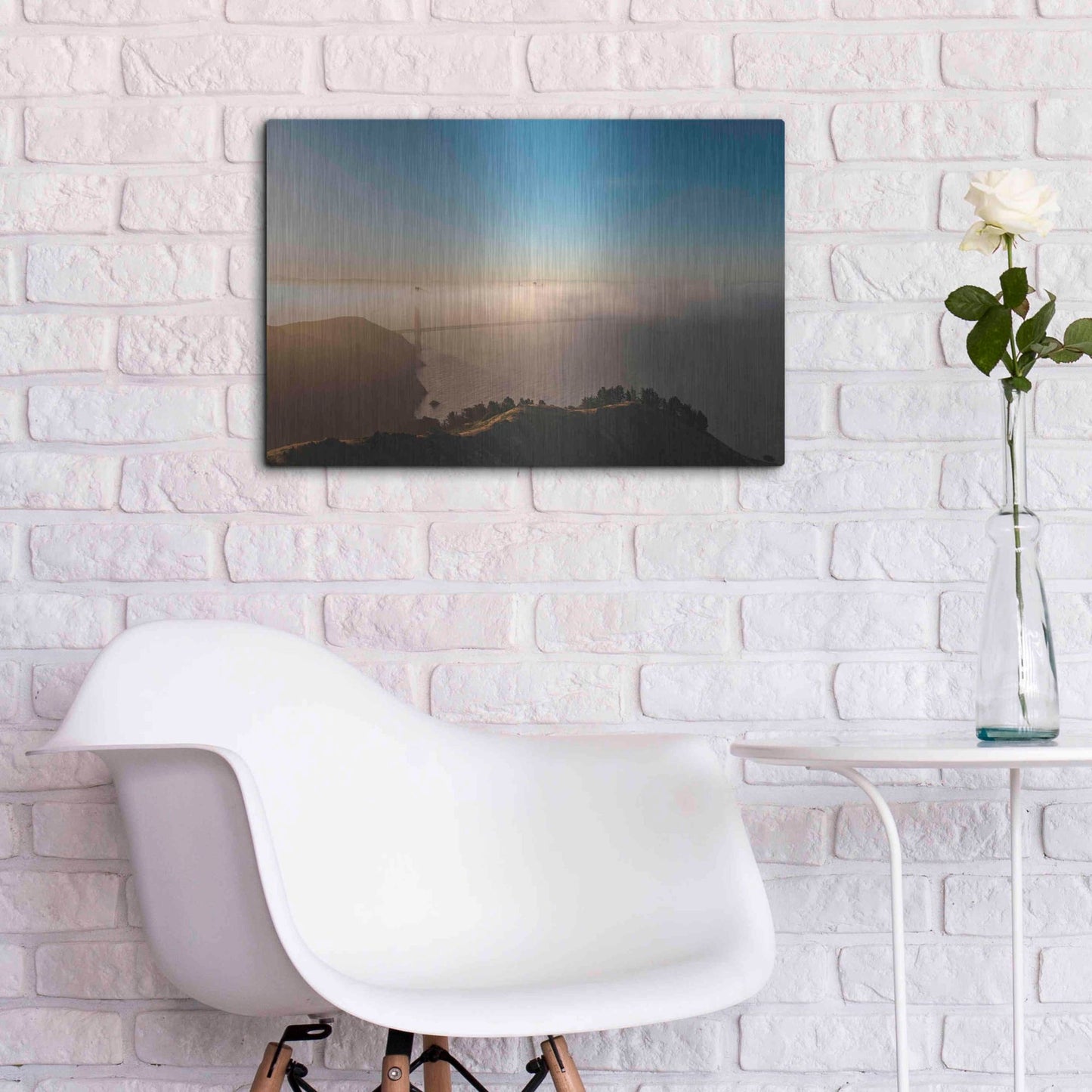 Luxe Metal Art 'Amazing Light' by Bruce Getty, Metal Wall Art,24x16